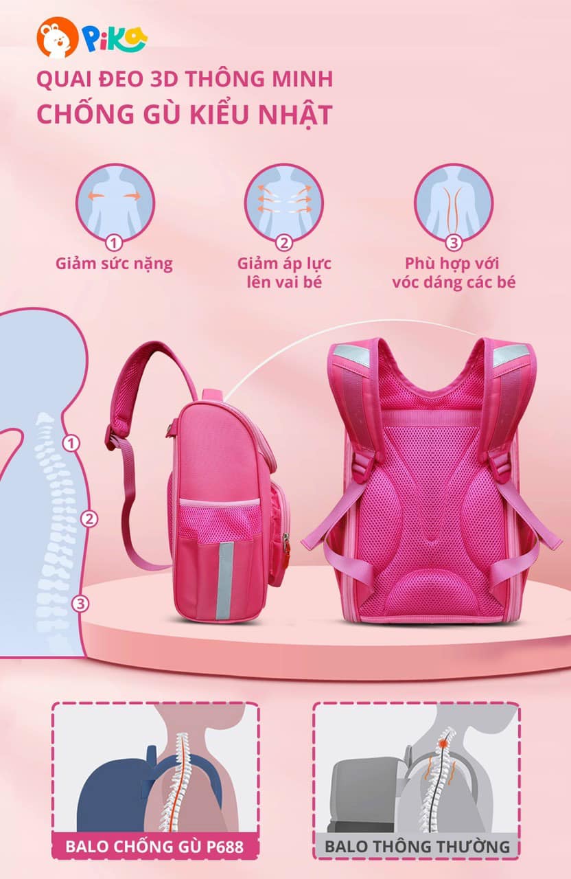 Balo chống gù Pika P688