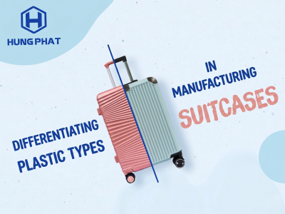 Differentiating the types of plastic used in suitcase production