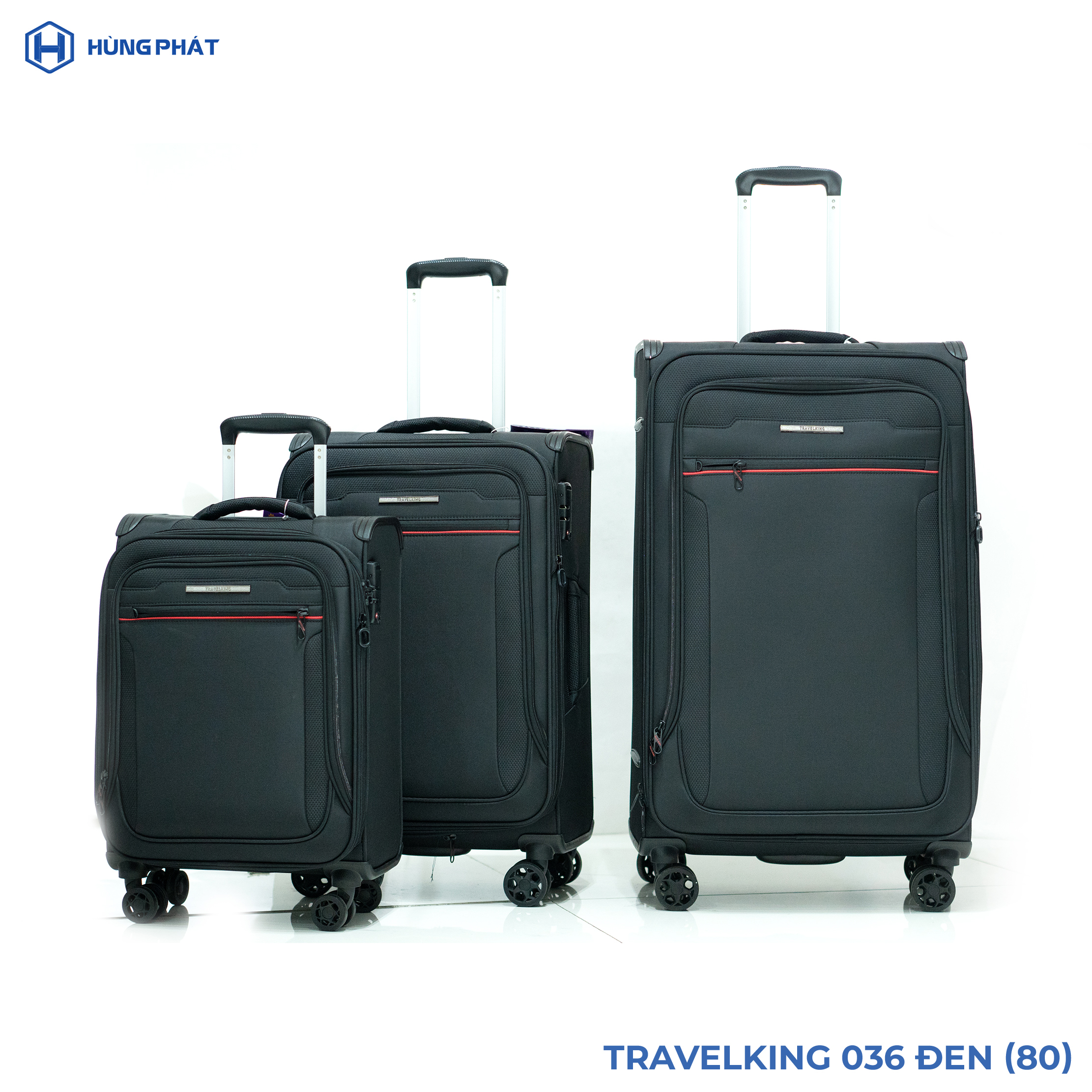 Travelking 036 soft luggage- 4 wheels trolley