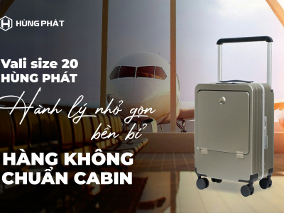 Vali Hùng Phát size 20 –  Hành lý nhỏ gọn, bền, chuẩn cabin hàng không