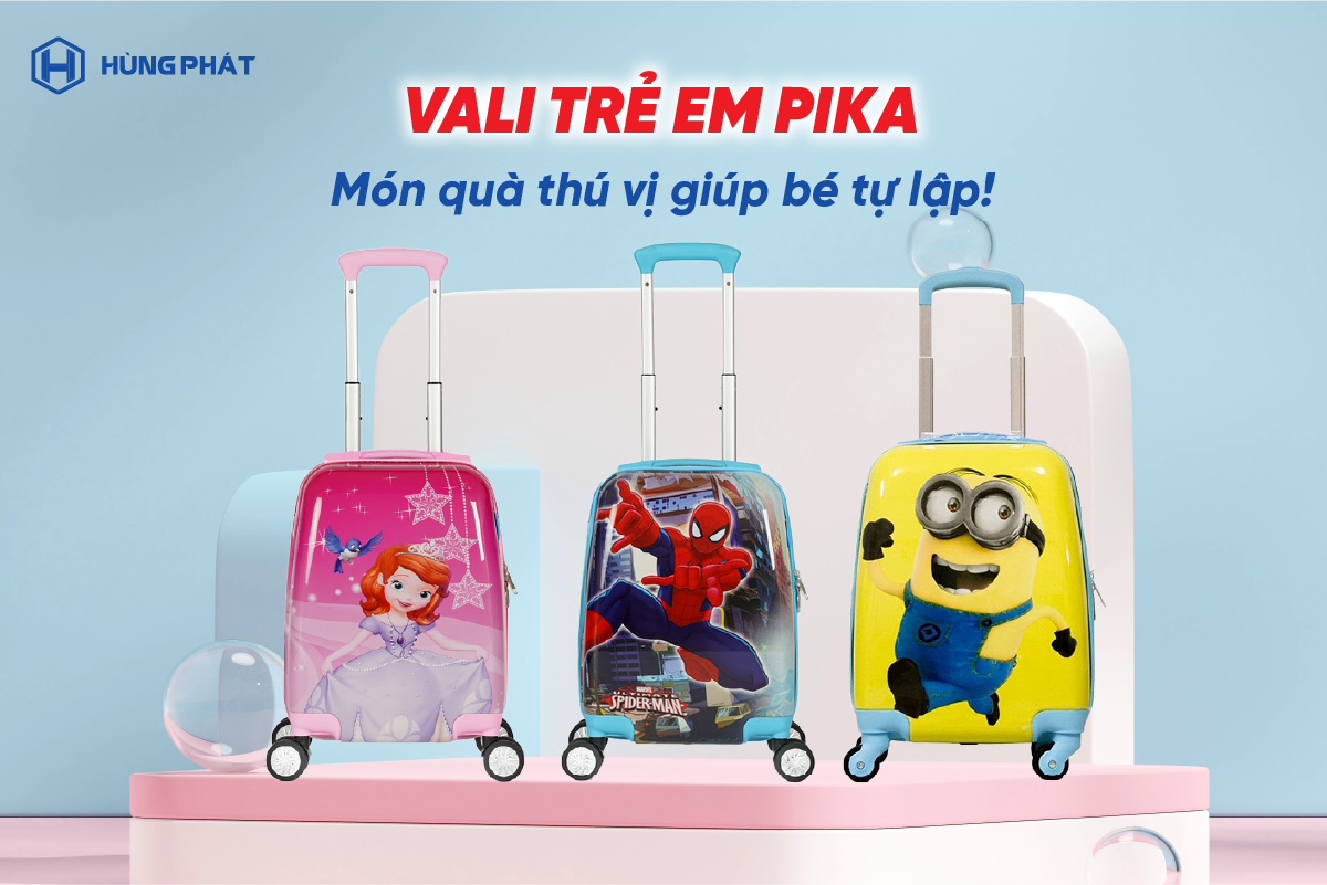Vali trẻ em Pika - Món quà thú vị giúp bé tự lập