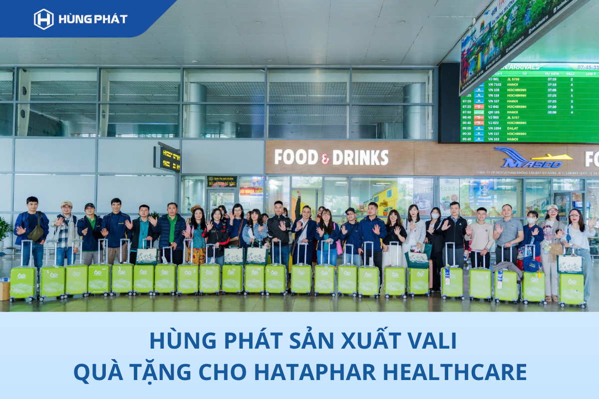 Hùng Phát sản xuất vali quà tặng cho Hataphar Healthcare