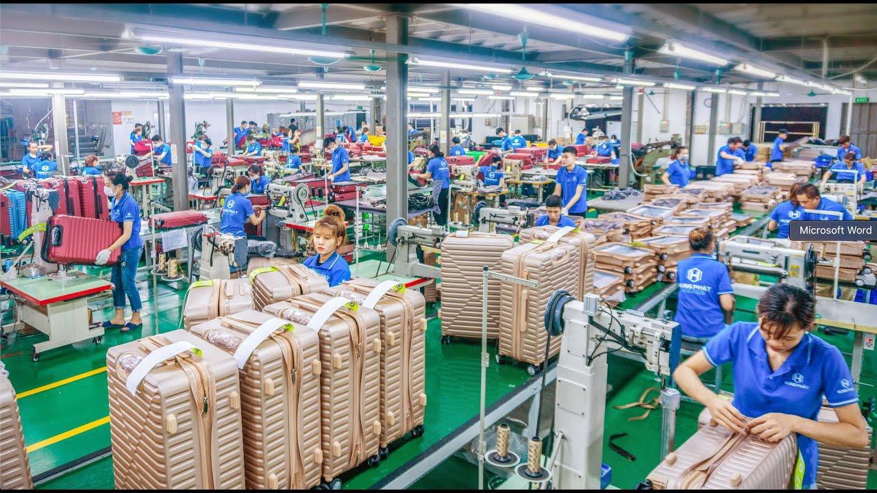 nhà máy sản xuất hành lý Hùng Phát