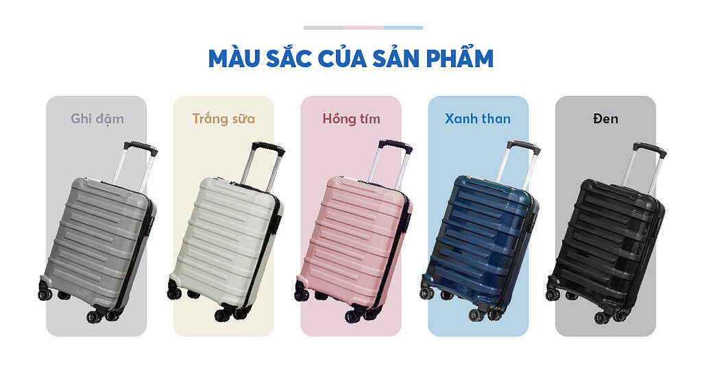 Màu sắc vali Hùng Phát 680
