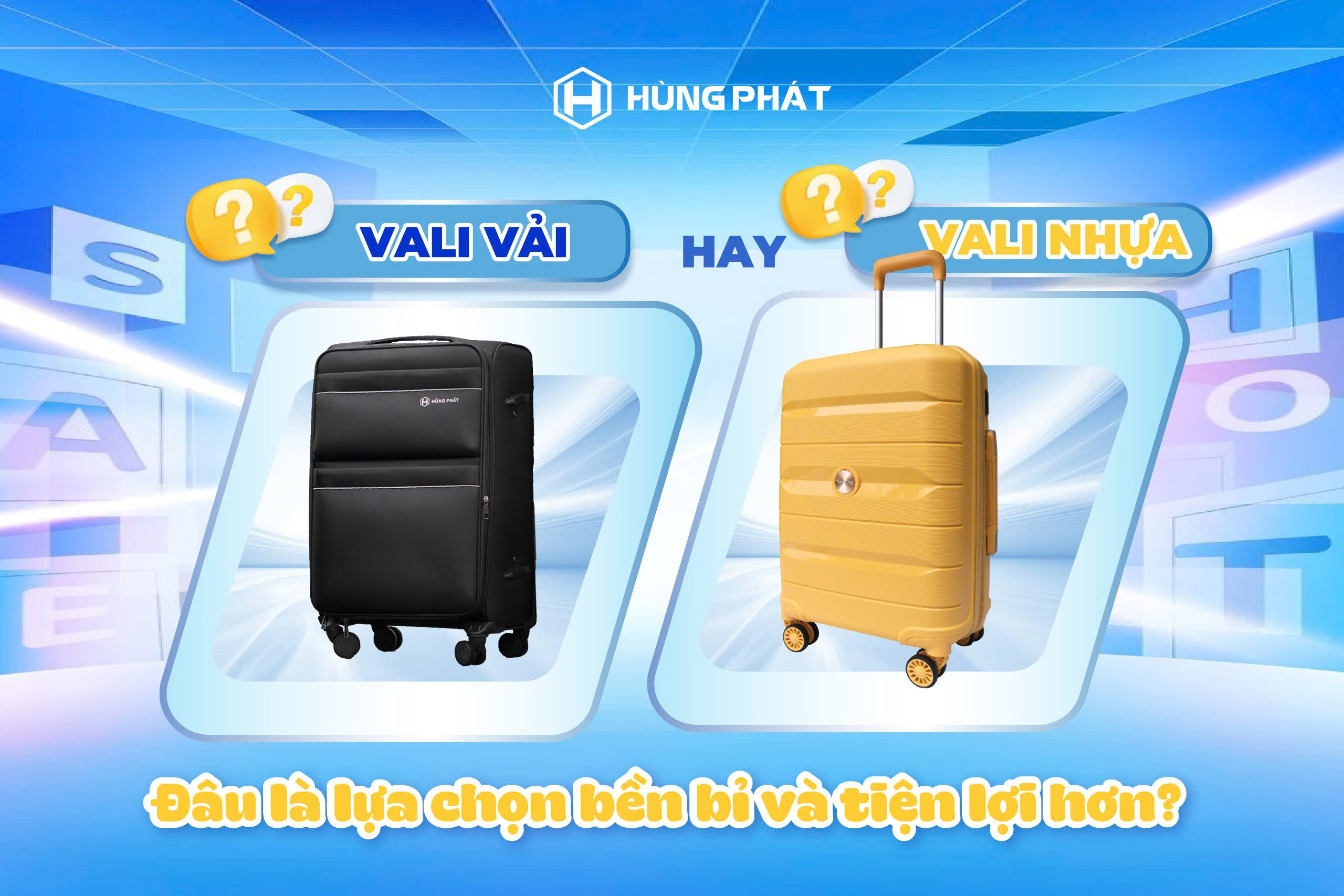 Vali vải hay vali nhựa