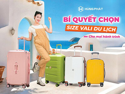 Bí quyết chọn size vali du lịch chuẩn không cần chỉnh