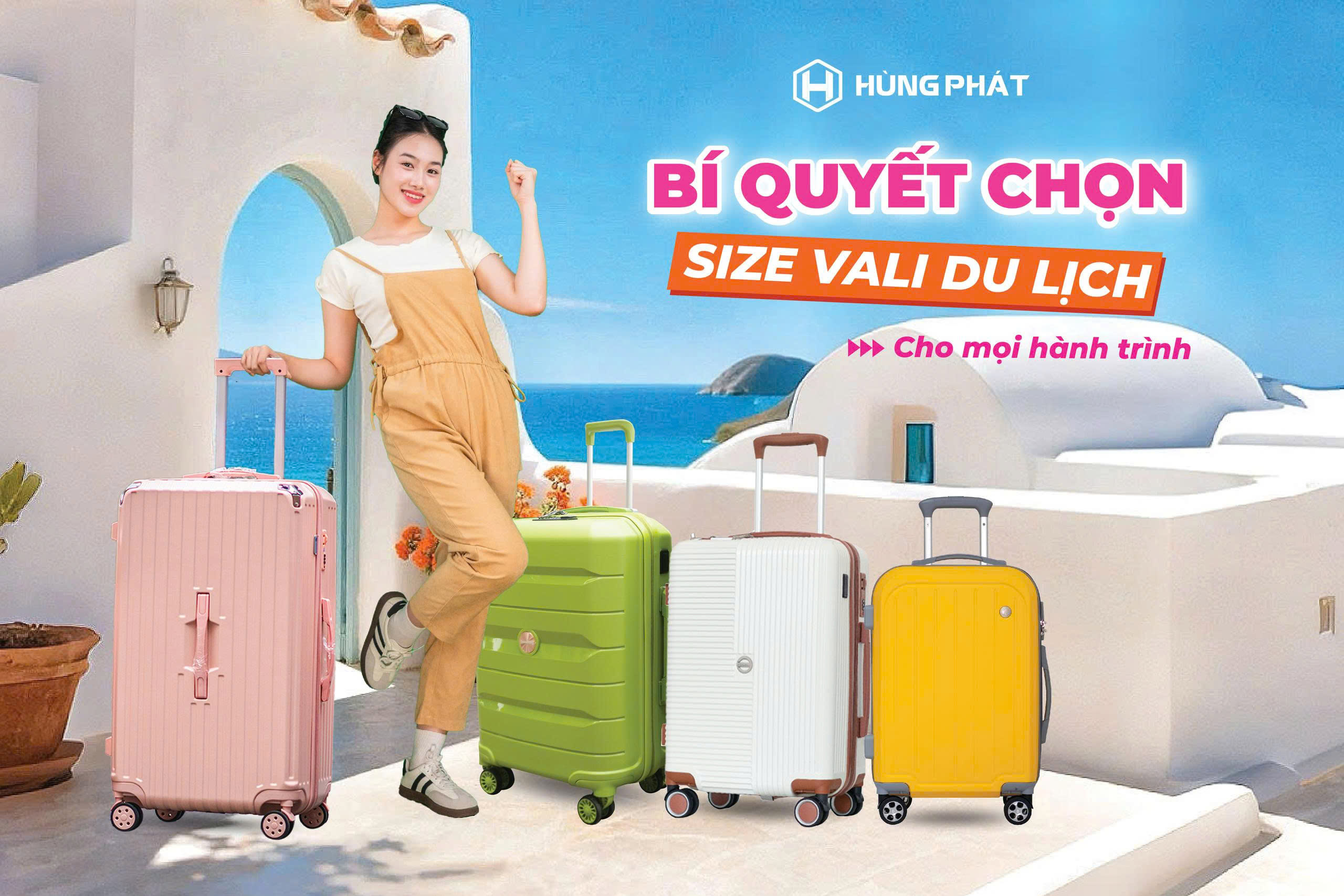 Cách chọn size vali du lịch