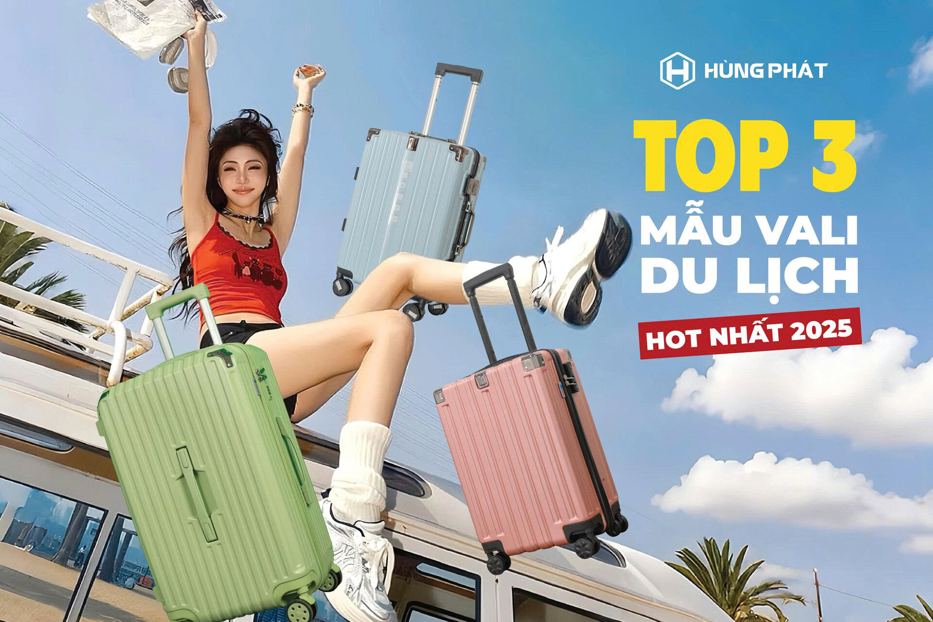 Mẫu vali du lịch hot nhất 2025