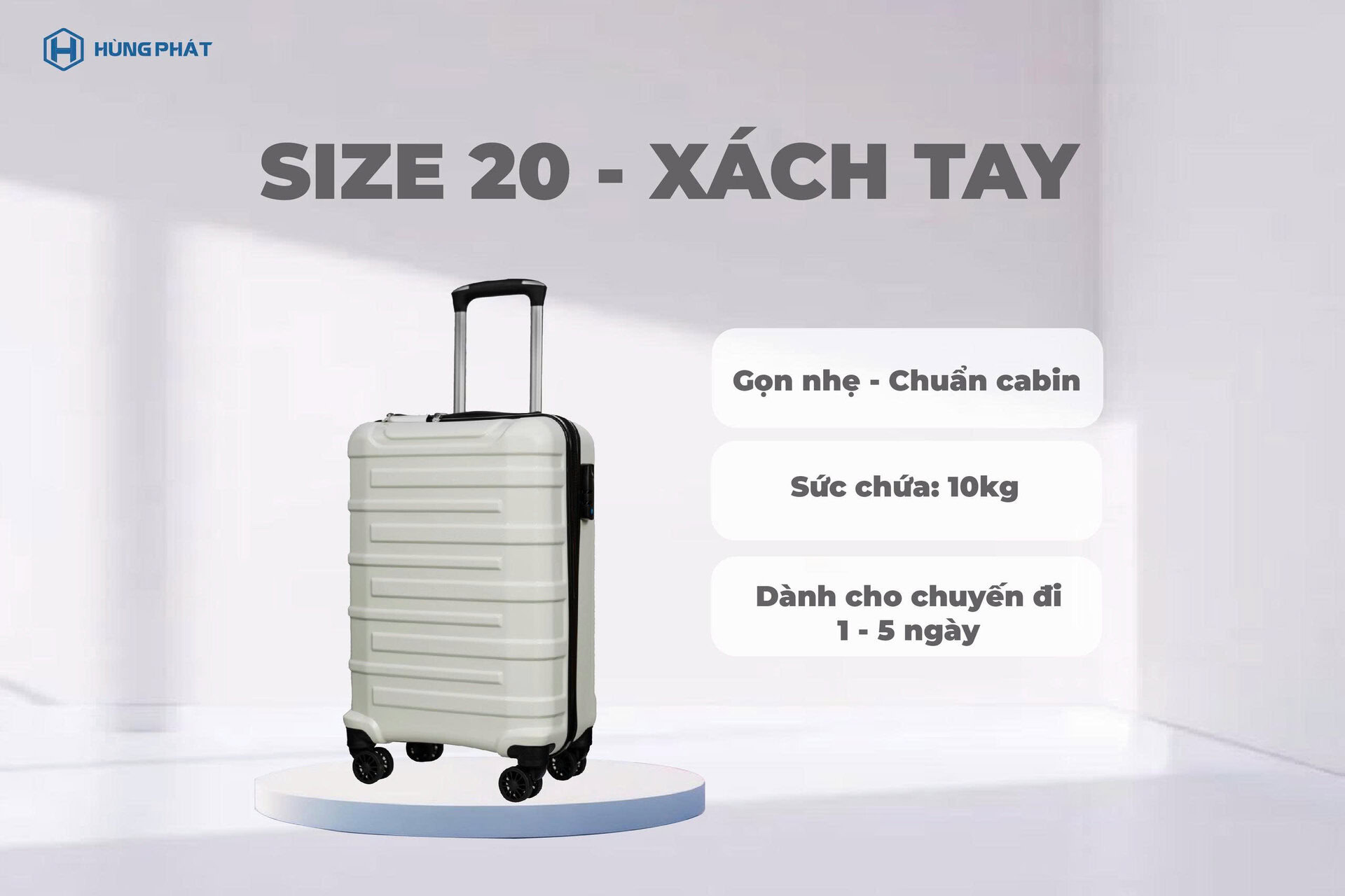 Chọn vali đúng size