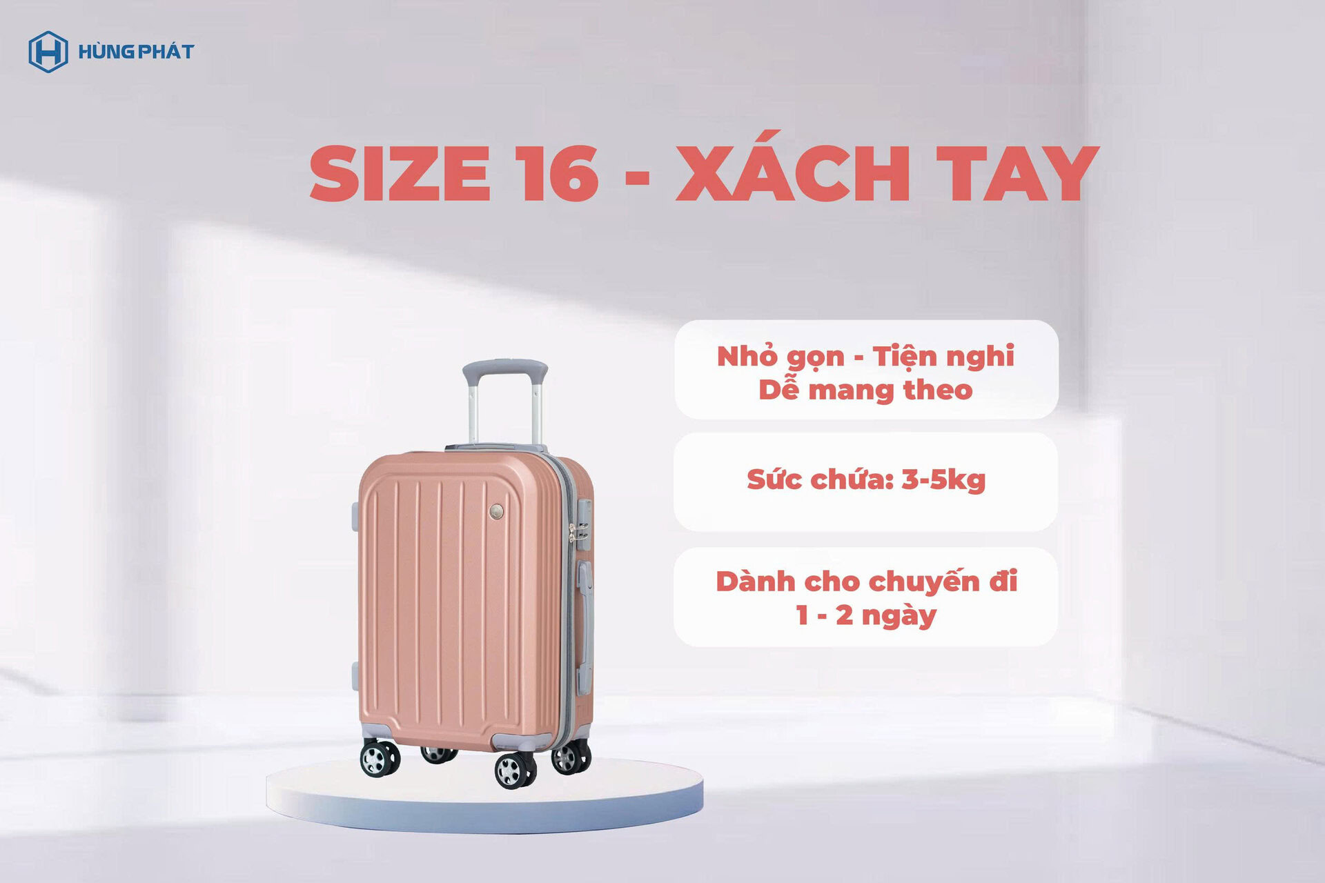 Chọn vali đúng size
