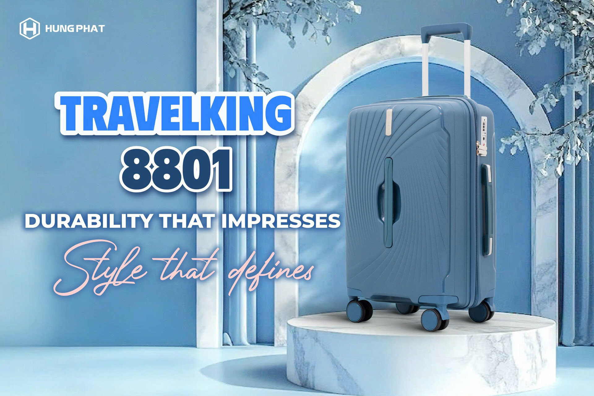 travelking-8801-plastic-suitcase