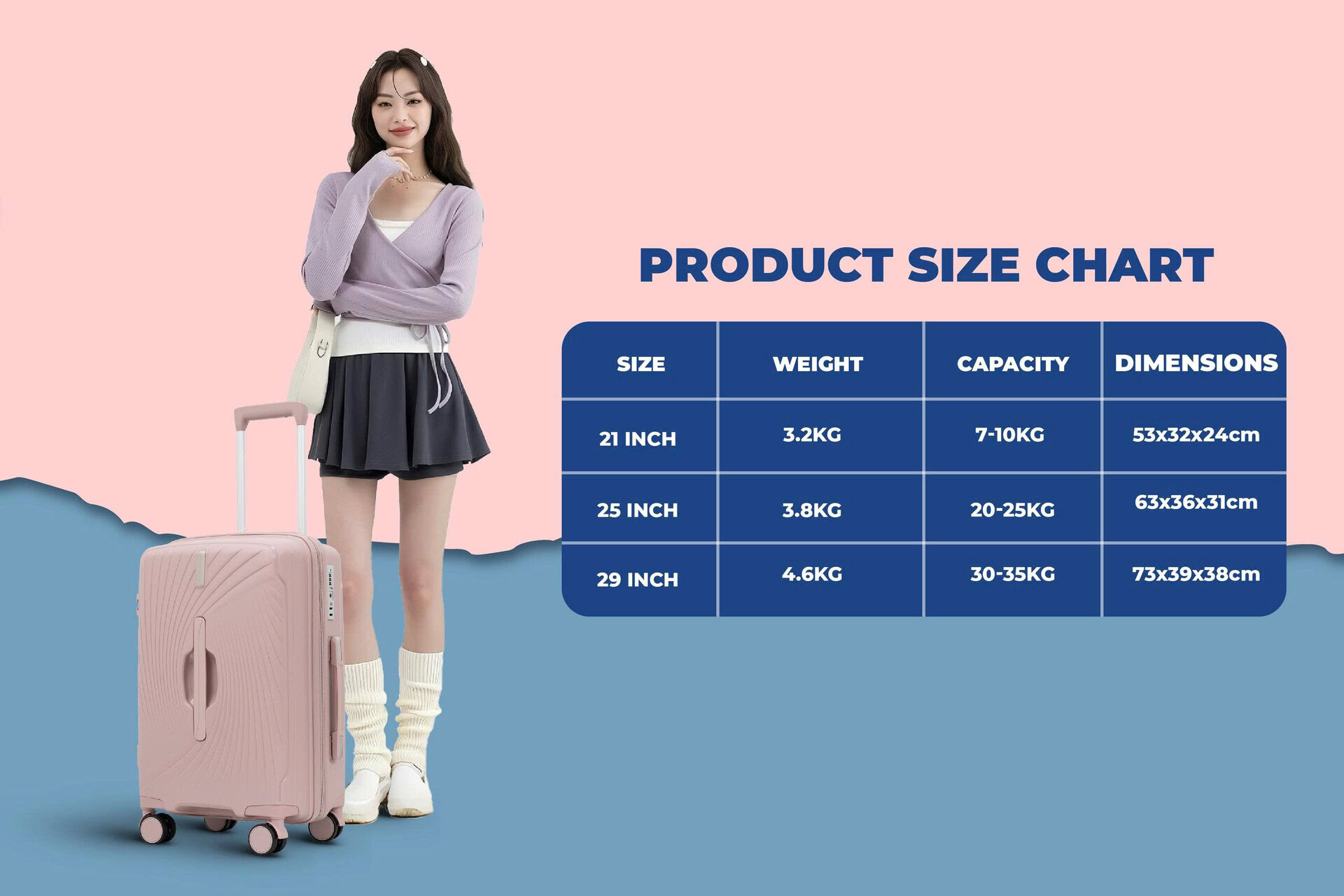 travelking-8801-plastic-suitcase