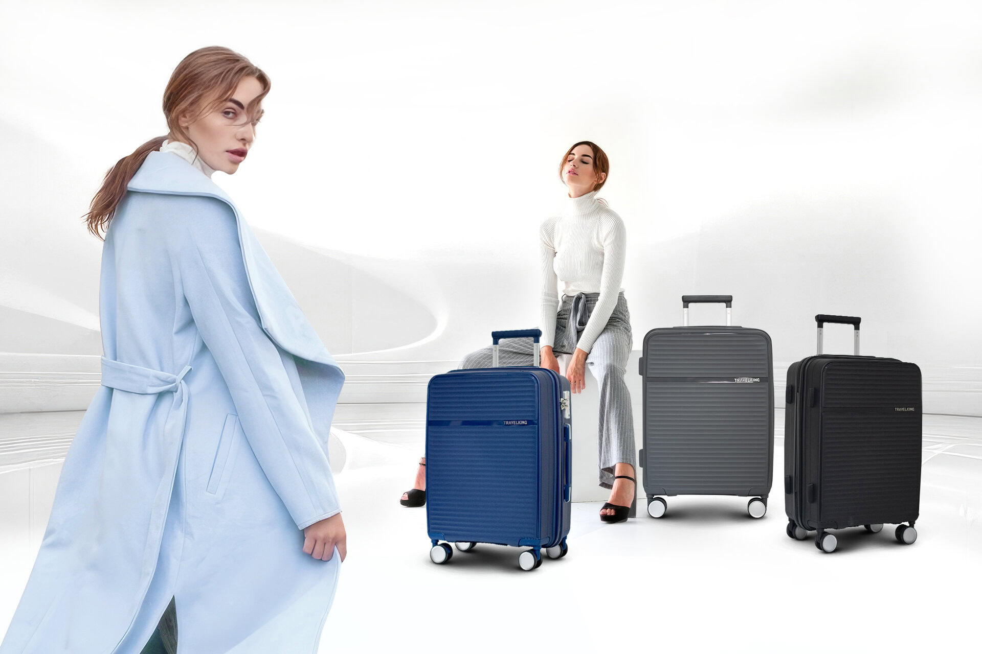 travelking-887-plastic-suitcase