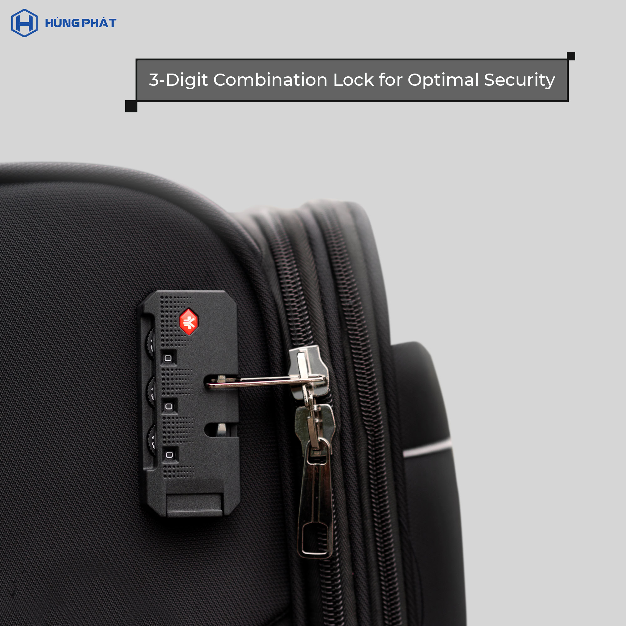 Hung Phat 891 Fabric Suitcase