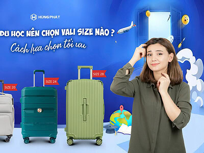 Chọn Size Vali Đi Du Học Sao Cho Chuẩn? Toàn Bộ Kinh Nghiệm Từ A-Z