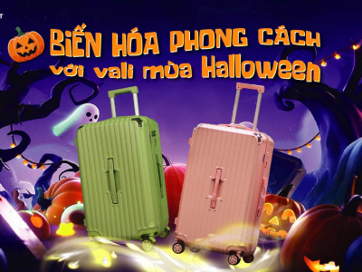 Biến hóa phong cách với vali mùa Halloween