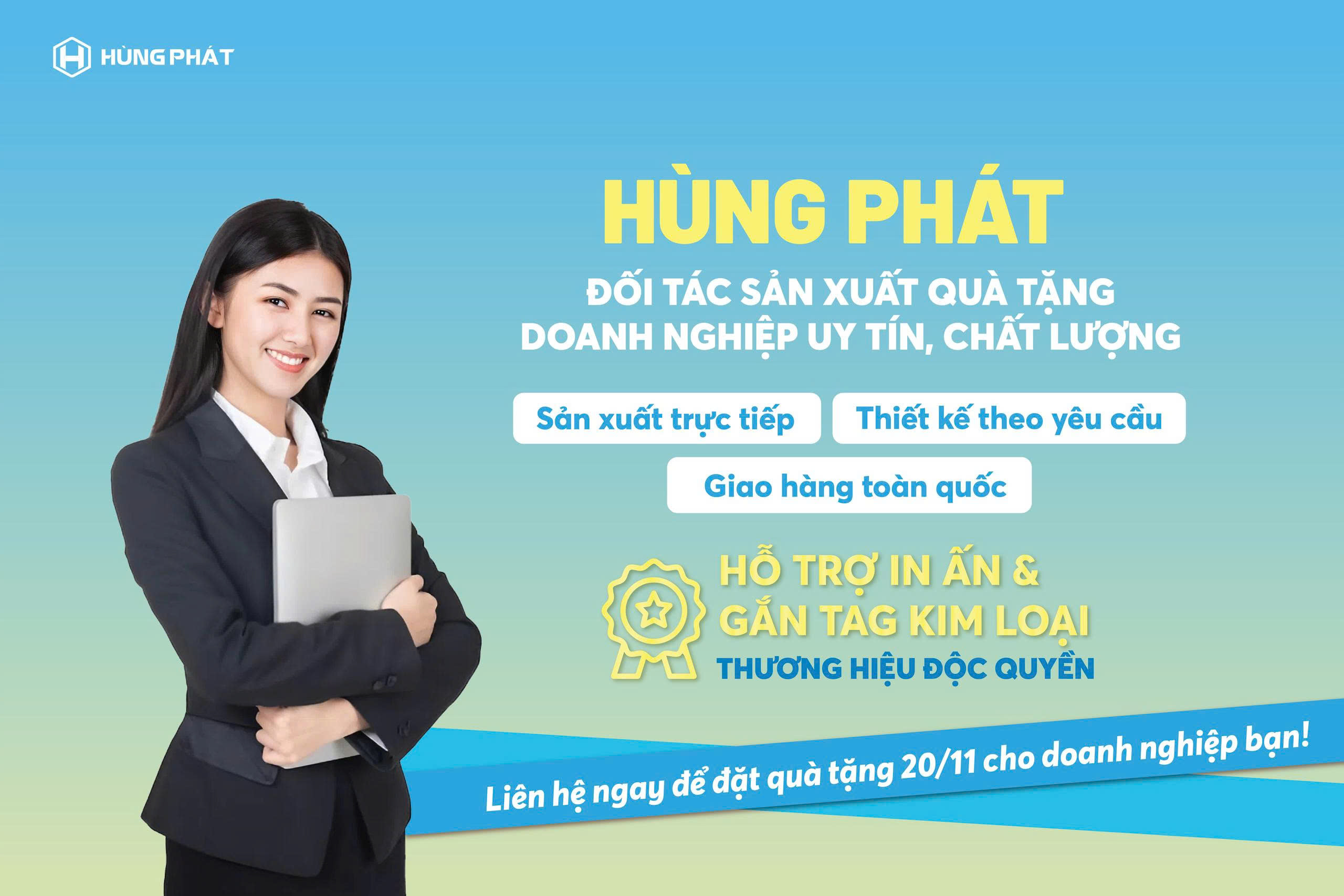 Quà tặng doanh nghiệp 20/11 – Giải pháp tri ân thầy cô cùng Hùng Phát