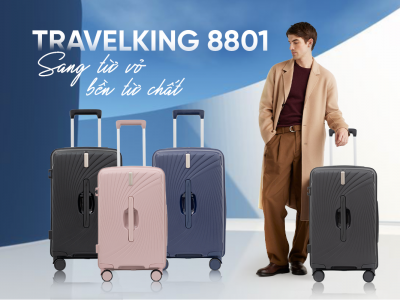 VALI NHỰA PP TRAVELKING 8801 – SANG TỪ VỎ, BỀN TỪ CHẤT