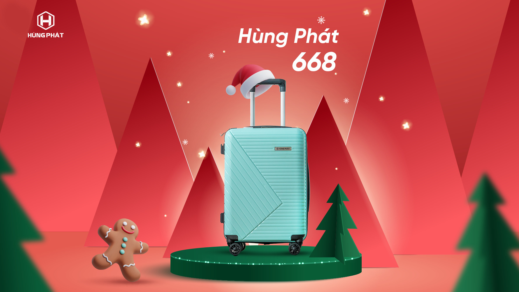 collection-of-green-and-red-luggage-to-welcome-christmas