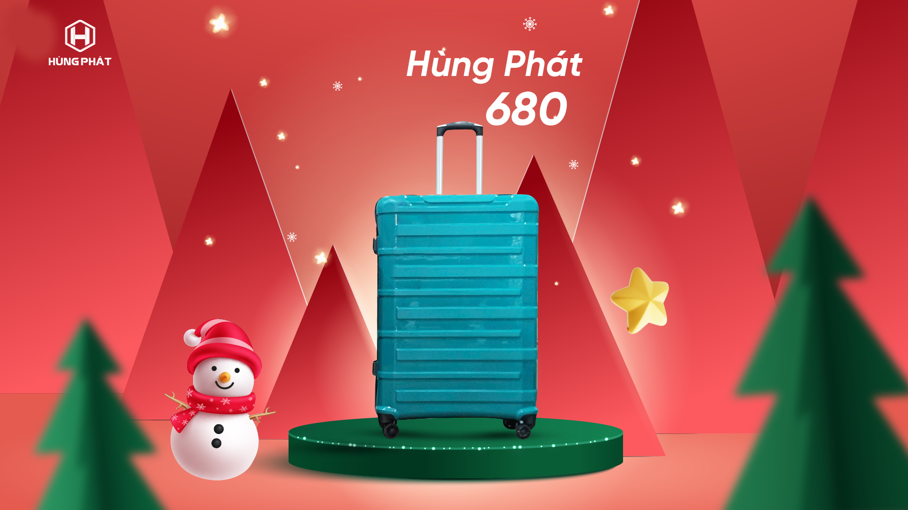 collection-of-green-and-red-luggage-to-welcome-christmas